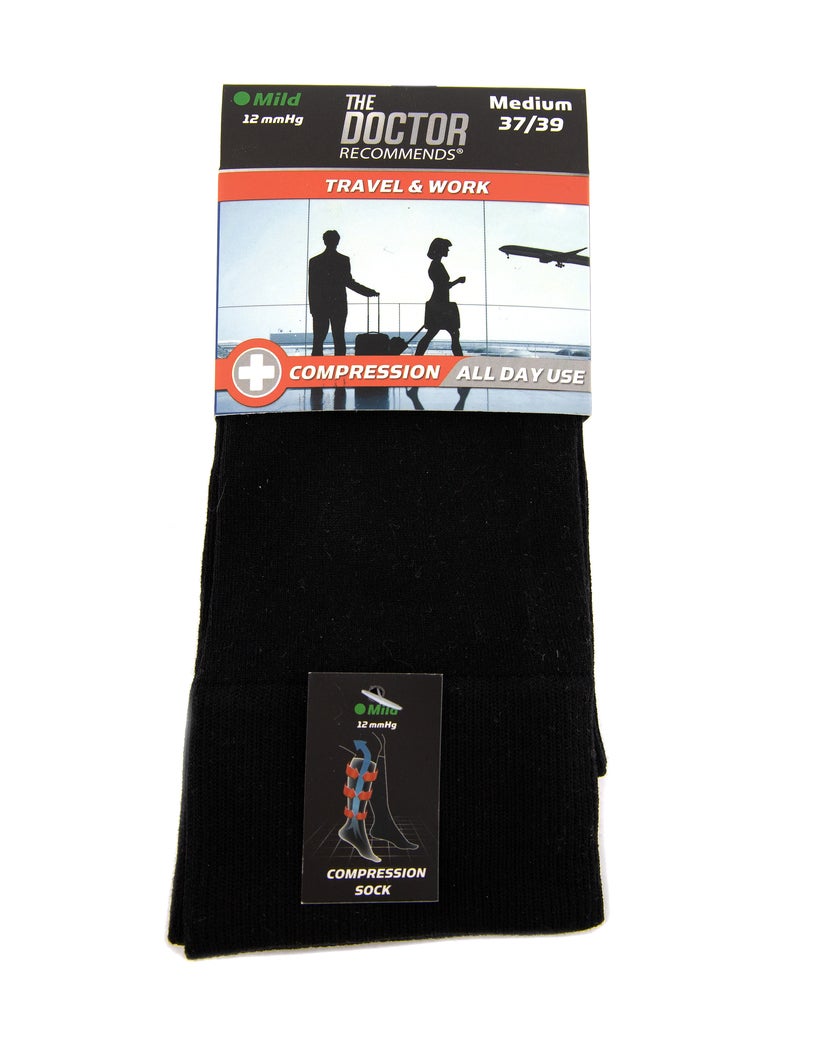 Svart Kompression 12 mmHg